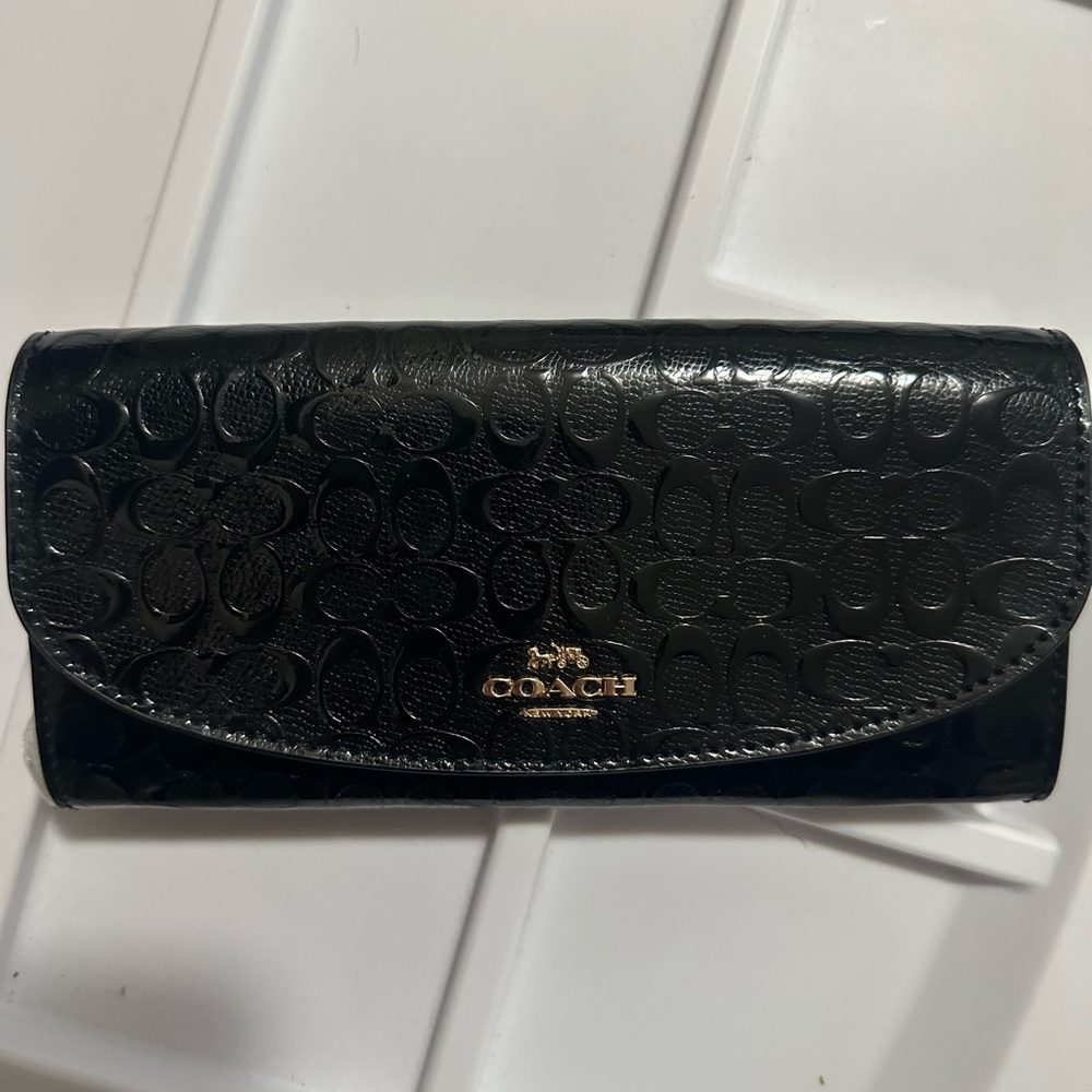 Coach Black Embossed Wallet